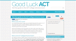 Desktop Screenshot of goodluckact.com